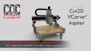 Making a Spoilboard for the Benchtop PRO Part I  Using Vectric Cut2D VCarve or Aspire [upl. by Sybley]