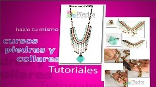 Collar babero engarzado tutorial paso a paso [upl. by Callie]