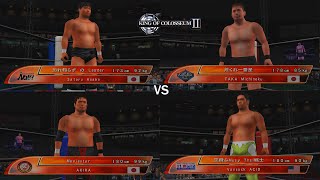 King of Colosseum II  Satoru Asako vs TAKA Michinoku vs AKIRA vs Vansack Acid [upl. by Guglielmo397]