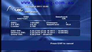 Altech UEC DSD 4121 Menu and EPG overview [upl. by Fayina]