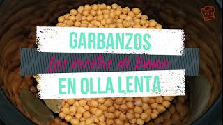 Receta garbanzos en olla lenta ►► SLOW COOKER ✅ [upl. by Beatrix]