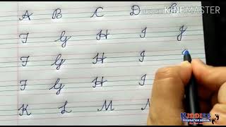 Cursive writing  Capital Letters  Beginners [upl. by Alegnad403]