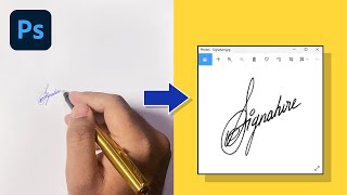 Make Your Signature Digital with Photoshop Shorts [upl. by Josepha974]