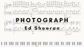 Photograph  Ed Sheeran  Piano Cover Sheets [upl. by Naarah]