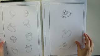 How to Draw Jewelry Rings  COMPLETE BEGINNER  Part 01 [upl. by Shela]