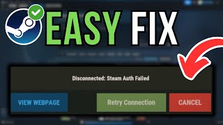 How To Fix Steam Auth Failed 2024 [upl. by Codi227]