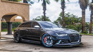 AUDI RS6 AVANT WIDEBODY KIT  Forza Horizon 5  Gameplay 4K [upl. by Enitnatsnoc]