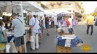 Mercatino A Piazza Anco Marzio Ostia  A Walk in Ostia Rome [upl. by Nahama]