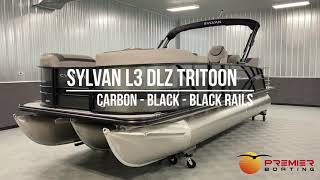 2022 Sylvan L3 DLZ Tritoon Carbon  Black  Black Rails [upl. by Haonam57]