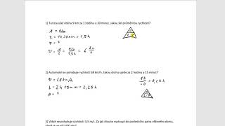 Výpočet rychlost dráha čas [upl. by Vincents]