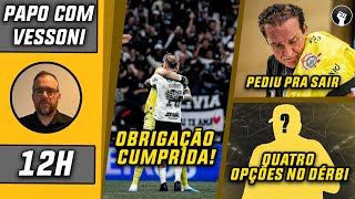 Corinthians passa pelo Remo nos pênaltis  Cuca pede para deixar o clube  Papo com Vessoni [upl. by Dnomsaj434]