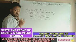 COUCHY MEAN VALUE THEOREM IN HINDI 🔥 [upl. by Orips946]