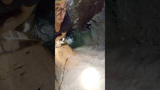 Descending the Flooded Shaft in Abandoned Mine shortvideo abandoned shortsyoutube shorts short [upl. by Dillon312]