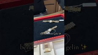 Cartier panthere ✨ alışveriş saat saatalışverişim cartieralışverişim alışverişvlog [upl. by Norha]