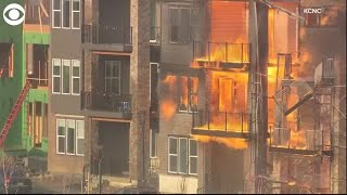 Colorado wildfire destroying hundreds of buildings homes [upl. by Bartley612]