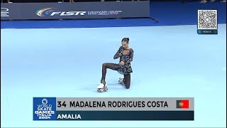 Madalena Rodrigues Costa POR  Short Program  Junior Ladies  Mundial Rimini 2024 [upl. by Shelli379]