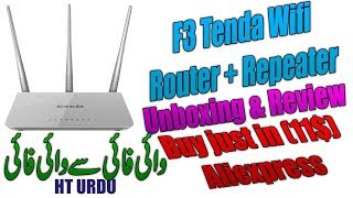 Tenda F3 Router amp repeater Unboxing amp Review Wifi to wifi Router [upl. by Redfield]