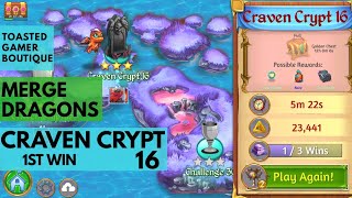 Craven Crypt 16 Merge Dragons 1st Win [upl. by Poppy421]