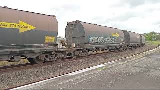 DL 9740 with GC4 Tauranga to Rotowaro coal train passing Hamilton Station [upl. by Aiset]