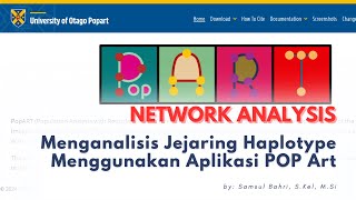 POP ART Network  Menganalisis Jejaring Haplotype Menggunakan Aplikasi Pop Art [upl. by Alegre]