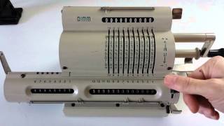 Mechanical calculator in action [upl. by Dugald726]