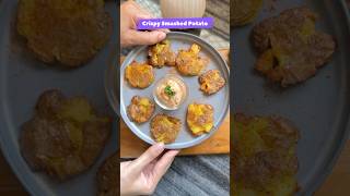 Crispy smashed potato in airfryer🤩recipe airfryer potatorecipe easyrecipe airfryerrecipes [upl. by Dewees]