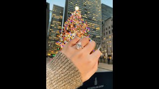 5 carat Oval Diamond Ring at The Rockefeller Tree [upl. by Leidba]