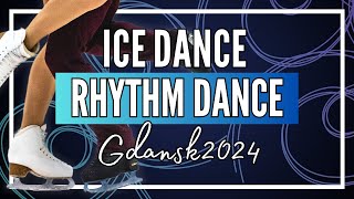 Junior Ice Dance Rhythm Dance  Gdansk 2024  JGPFigure [upl. by Zoltai]