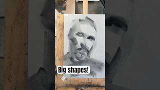 Mastering charcoal portrait tools Tips amp tricks shorts [upl. by Lenahs608]