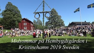 Midsommar på Hembygdsgården i Kristinehamn 2019 Sweden [upl. by Leo]