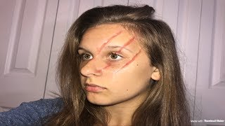 FIRST TIME TRYING RIGID COLLODION  SCARRED FACE TUTORIAL [upl. by Pandolfi]