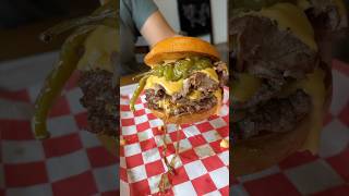 The CHEESESTEAK BURGER from Tony Beef in Galloway amp Somers Point NJ 🥩🧀🍔 YES PLEASE DEVOURPOWER [upl. by Laverne]