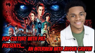 Jayden Griffin Talks Stranger Things Season 4 Horror Movies Fear Street 1978  More [upl. by Sadiras671]