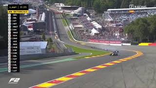 F2 driver ANTHOINE HUBERT FATAL CRASH at Belgian Grand Prix 2019 [upl. by Aehr]