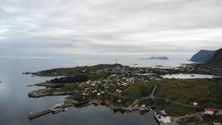 FLYING OVER MOSKENES LOFOTEN NORWAY WITH DJI MAVIC AIR 4k [upl. by Fidellas]