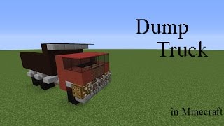 How to build a dump truck in Minecraft [upl. by Lletnwahs465]