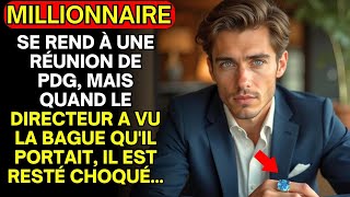 UN JEUNE MILLIONNAIRE SE REND À UNE RÉUNION DE PDG MAIS QUAND LE DIRECTEUR A VU LA BAGUE [upl. by Tanny20]