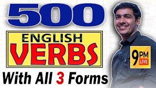 500 English Verbs with all 3 forms  English Speaking Practice  English Lovers Live [upl. by Rabjohn242]