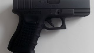 Pistola Airsoft  WE  Glock G23  Gen 4  GBB  Preta  Semi e Full Auto [upl. by Navlys280]