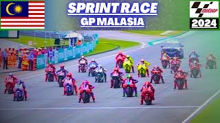 🏁 RESUMEN  CARRERA AL SPRINT  GP de MALASIA  MotoGP 2024 🏁 [upl. by Griffis665]