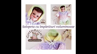 Tutorial salopeta tricotata inceputa in stil raglan cu împletituri voluminoase [upl. by Kiah442]