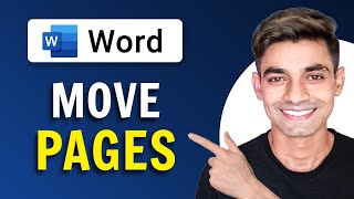 How To MOVE PAGES in Ms Word  Rearrange Pages in Word [upl. by Ahsert]