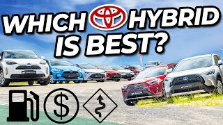 Every Toyota Hybrid Compared Fuel Economy vs Value vs Driving Which Is Best in 2023 [upl. by Nayk997]