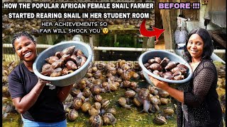 I STARTED MY SNAIL FARM IN MY STUDENT ROOM WITH 30 SNAILS but now have THOUSANDS TODAY Danica Kosy [upl. by Gian]