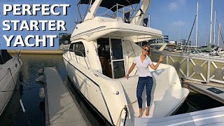 110000 2001 BAYLINER 3488 COMMAND BRIDGE EntryLevel Power Yacht Tour  Starter Liveaboard Boat [upl. by Nered]