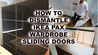 IKEA PAX WARDROBE DISMANTLING [upl. by Neilla]