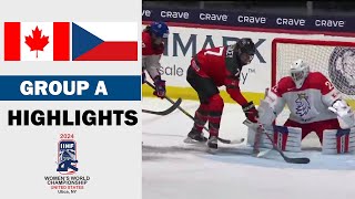 Canada vs Czechia Full Highlights  Group A  2024 Womens World Hockey Championship 472023 [upl. by Woodberry]