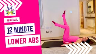 Lower Abs in 12 min abs pilates lowerabs miniball [upl. by Onfroi]