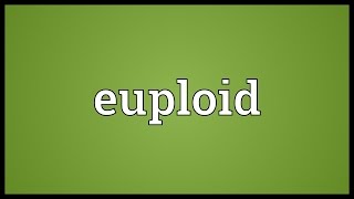 Euploid Meaning [upl. by Ferrick]