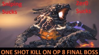 One Shotting the Final Boss quotThe Warriorquot on OP 8 Borderlands 2 [upl. by Noraa304]